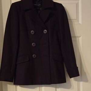 Moda International Dark Purple Pea Coat